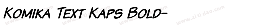 Komika Text Kaps Bold字体转换